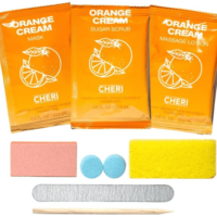 CHERI-7-IN-1 Pedicure Kit Orange Cream single