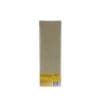 A long, rectangular tan-colored item with a yellow label at the bottom, viewed from the back. Text is visible on the label of what appears to be Gigi Large Cloth Epilating Strips.