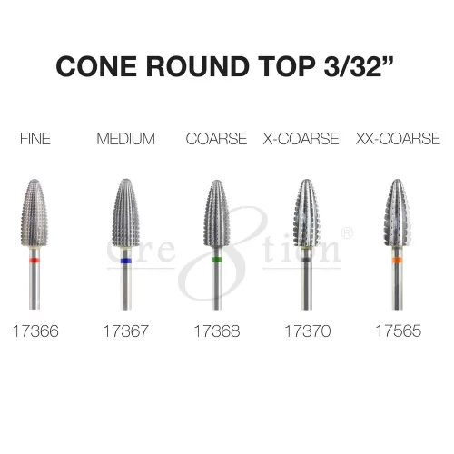 Cre8tion 2-Way Carbide Tornado Bit 3/32" Cone Round Top