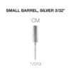 Image of a Cre8tion 2-Way Carbide Small Barrel Bit 3/32", silver in color, with dimensions 3/32". Text above reads "CM" and below reads "17013".