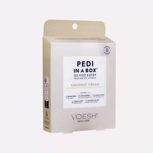 VOESH New York Pedi in a Box O2 Fizz 5 Step - Coconut Cream Single