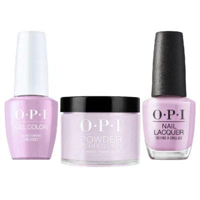 OPI Matching Trio Set - GelColor, Nail Lacquer & Dip Powder - D60 - ACHIEVEMENT UNLOCKED