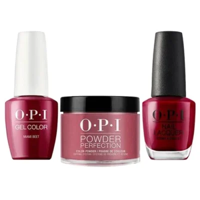 OPI Matching Trio Set - GelColor, Nail Lacquer & Dip Powder - B78 - MIAMI BEET