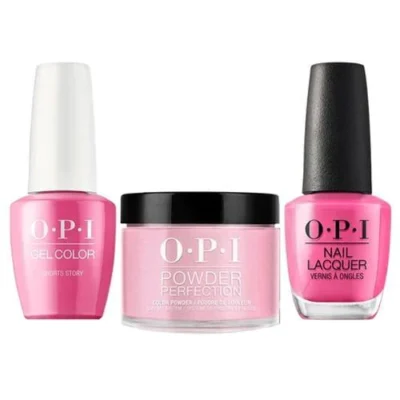 OPI Matching Trio Set - GelColor, Nail Lacquer & Dip Powder - B86 - SHORTS STORY