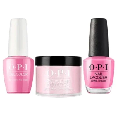 OPI Matching Trio Set - GelColor, Nail Lacquer & Dip Powder - F80 - TWO-TIMING THE ZONES 15ML
