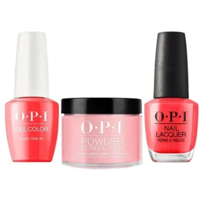 OPI Matching Trio Set - GelColor, Nail Lacquer & Dip Powder - H70 - ALOHA FROM OPI