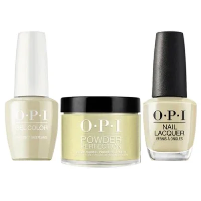 OPI Matching Trio Set - GelColor, Nail Lacquer & Dip Powder - I58 - THIS ISN’T GREENLAND