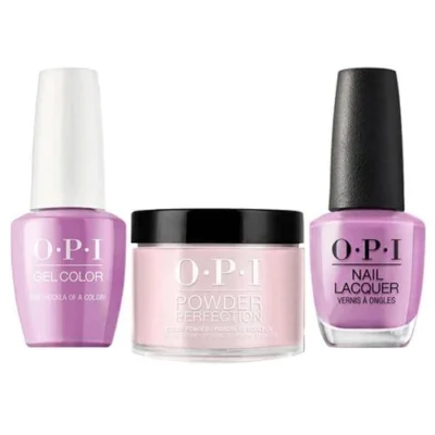 OPI Matching Trio Set - GelColor, Nail Lacquer & Dip Powder - I62 - ONE HECKLA OF A COLOR!