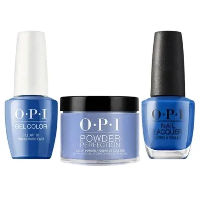 OPI Matching Trio Set - GelColor, Nail Lacquer & Dip Powder - L25 - TILE ART TO WARM YOUR HEART