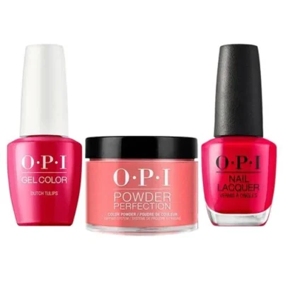 OPI Matching Trio Set - GelColor, Nail Lacquer & Dip Powder - L60 - DUTCH TULIPS