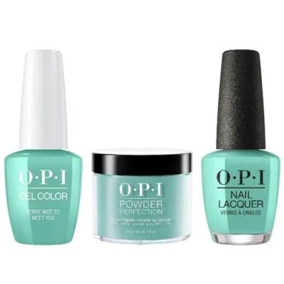 OPI Matching Trio Set - GelColor, Nail Lacquer & Dip Powder - M84 - VERDE NICE TO MEET YOU