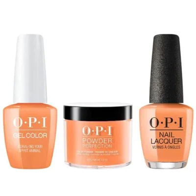 OPI Matching Trio Set - GelColor, Nail Lacquer & Dip Powder - M88 - CORAL-ING YOUR SPIRIT ANIMAL