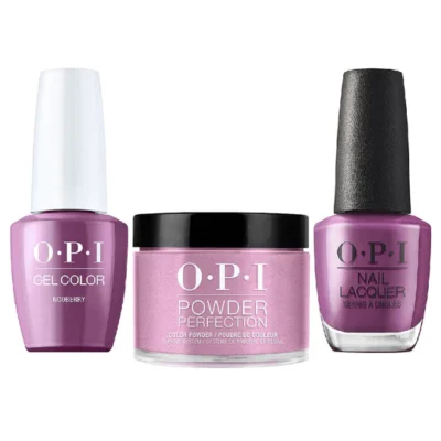 OPI Matching Trio Set - GelColor, Nail Lacquer & Dip Powder - D61 - N00BERRY