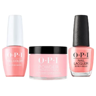 OPI Matching Trio Set - GelColor, Nail Lacquer & Dip Powder - D53 - SUZI IS MY AVATAR