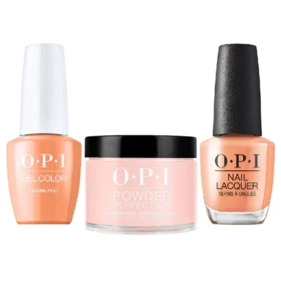 OPI Matching Trio Set - GelColor, Nail Lacquer & Dip Powder - D54 - TRADING PAINT