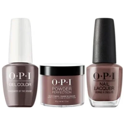 OPI Matching Trio Set - GelColor, Nail Lacquer & Dip Powder - W60 - SQUEAKER OF THE HOUSE