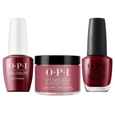 OPI Matching Trio Set - GelColor, Nail Lacquer & Dip Powder - W64 - WE THE FEMALE