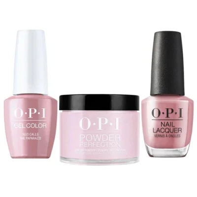 OPI Matching Trio Set - GelColor, Nail Lacquer & Dip Powder - H001 - SUZI CALLS THE PAPARAZZI