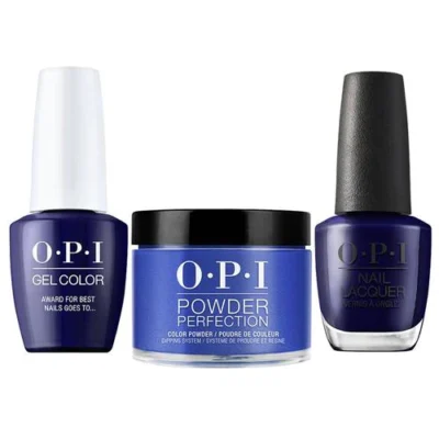 OPI Matching Trio Set - GelColor, Nail Lacquer & Dip Powder - H009 - AWARD FOR BEST NAILS GOES TO…