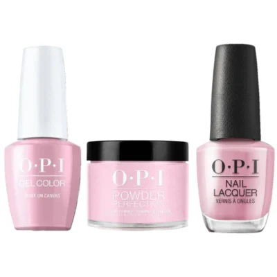 OPI Matching Trio Set - GelColor, Nail Lacquer & Dip Powder - LA03 - (P)INK ON CANVAS