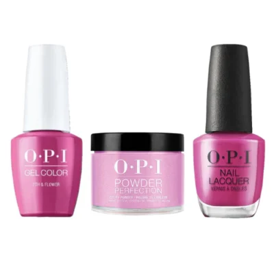 OPI Matching Trio Set - GelColor, Nail Lacquer & Dip Powder - LA05 - 7TH & FLOWER