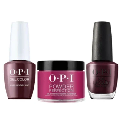 OPI Matching Trio Set - GelColor, Nail Lacquer & Dip Powder - MI12 - COMPLIMENTARY WINE