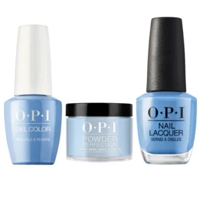 OPI Matching Trio Set - GelColor, Nail Lacquer & Dip Powder - N61 - RICH GIRLS & PO-BOYS