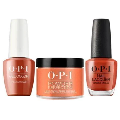 OPI Matching Trio Set - GelColor, Nail Lacquer & Dip Powder - V26 - IT'S A PIAZZA CAKE