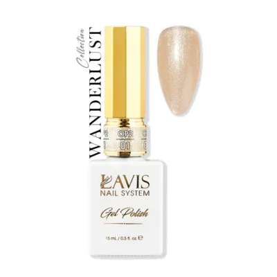 Lavis Gel nail polish in Wanderlust Collection 0.5oz beige.