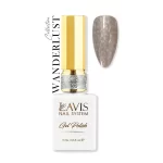 Lavis Gel Wanderlust Collection 0.5oz white nail polish bottle.