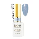Lavis Gel Wanderlust Collection 0.5oz nail polish in a blue bottle.
