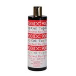A DND DC Top Gel No Cleanser 16oz Refill bottle with a red label on it.