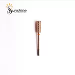 KYE Premium Bit Small Barrel 5.35mm carbide nail drill bit on a white background with the sunshine nail & beauty supply logo above it.