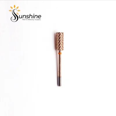 KYE Premium Bit Small Barrel 5.35mm carbide nail drill bit on a white background with the sunshine nail & beauty supply logo above it.