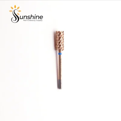 A KYE Premium Bit Small Barrel 5.35mm carbide nail drill bit on a plain white background with the logo "sunshine nails & beauty supply" at the top.