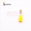 A KYE Premium Bit Large Barrel Smooth Safety Top 6.6mm nail drill bit with a yellow handle on a white background.