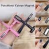 Demonstration of a Multifunctional Cat Eye Magnet Stick for nail art design.