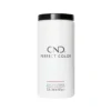 A cylindrical container of CND Sculpting Powders 32oz, white with black lid, displaying the product details on its label.