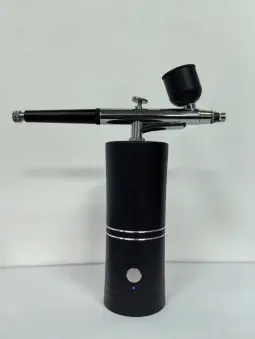 Portable Mini Airbrush System for Nails – Rechargeable Compressor Spray Gun (20–27 PSI)