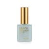 Nail polish bottle with a gold cap. The bottle is labeled "Apres Light & Shadow Sheer Gel Collection 10ml." The bottle is light blue in color.