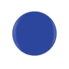 A solid blue circle with a glossy finish, reminiscent of Gelish Solid Cream Gel Polish 6pc Palette - Neon & On & On, centered against a white background.
