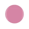 A circular swatch of the Gelish Solid Cream Gel Polish in a solid pink hue from the Pretty Pastels 6-piece palette, set against a crisp white background.