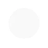 A plain, round, white plate against a white background, reminiscent of a blank canvas ready for the elegance of Gelish Solid Cream Gel Polish 6pc Palette - Act Natural to bring it to life.