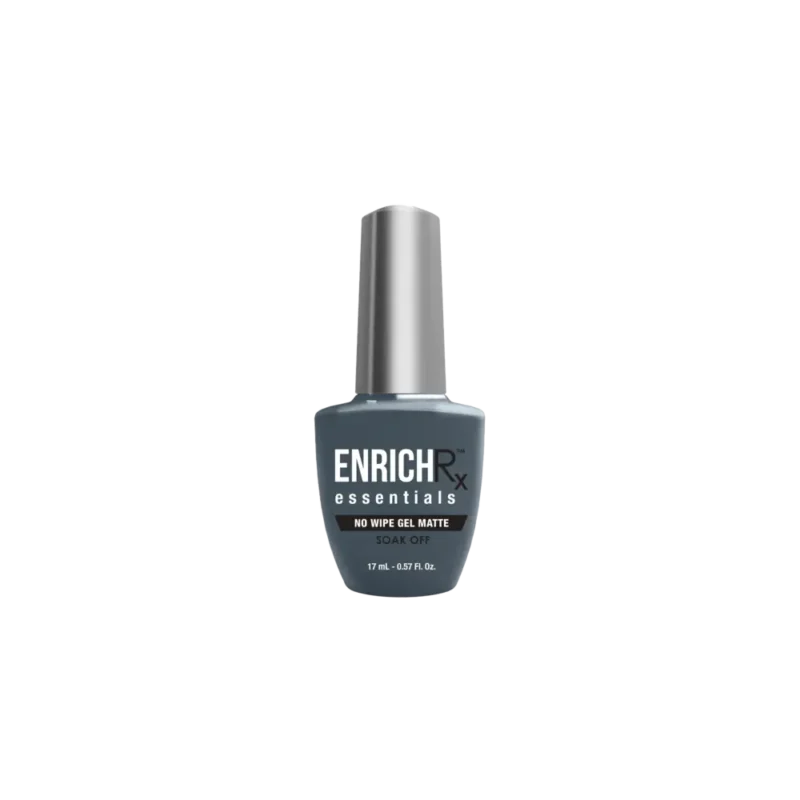 Explore the Kupa ENRICHRx Essentials No Wipe Gel Matte Top Coat, available in a 0.57oz bottle, which provides a perfect matte finish without needing to wipe. Ideal for achieving salon-quality results, this crucial nail care product effortlessly enhances your manicure game.