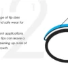 The diagram of the Kupa ENRICHRx Sof Gel Tips 550ct. ROUND illustrates how these tips seamlessly adhere to a natural nail, while also providing insights into their flexible fit. Additionally, it warns about potential gaps that might create a risk for fungus or bacteria growth.