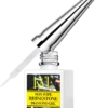 The KYE Rubber Base 0.5oz (NO HEMA) rhinestone diamond gel comes in a bottle with a pointed silver cap, containing 15ml for precise application.