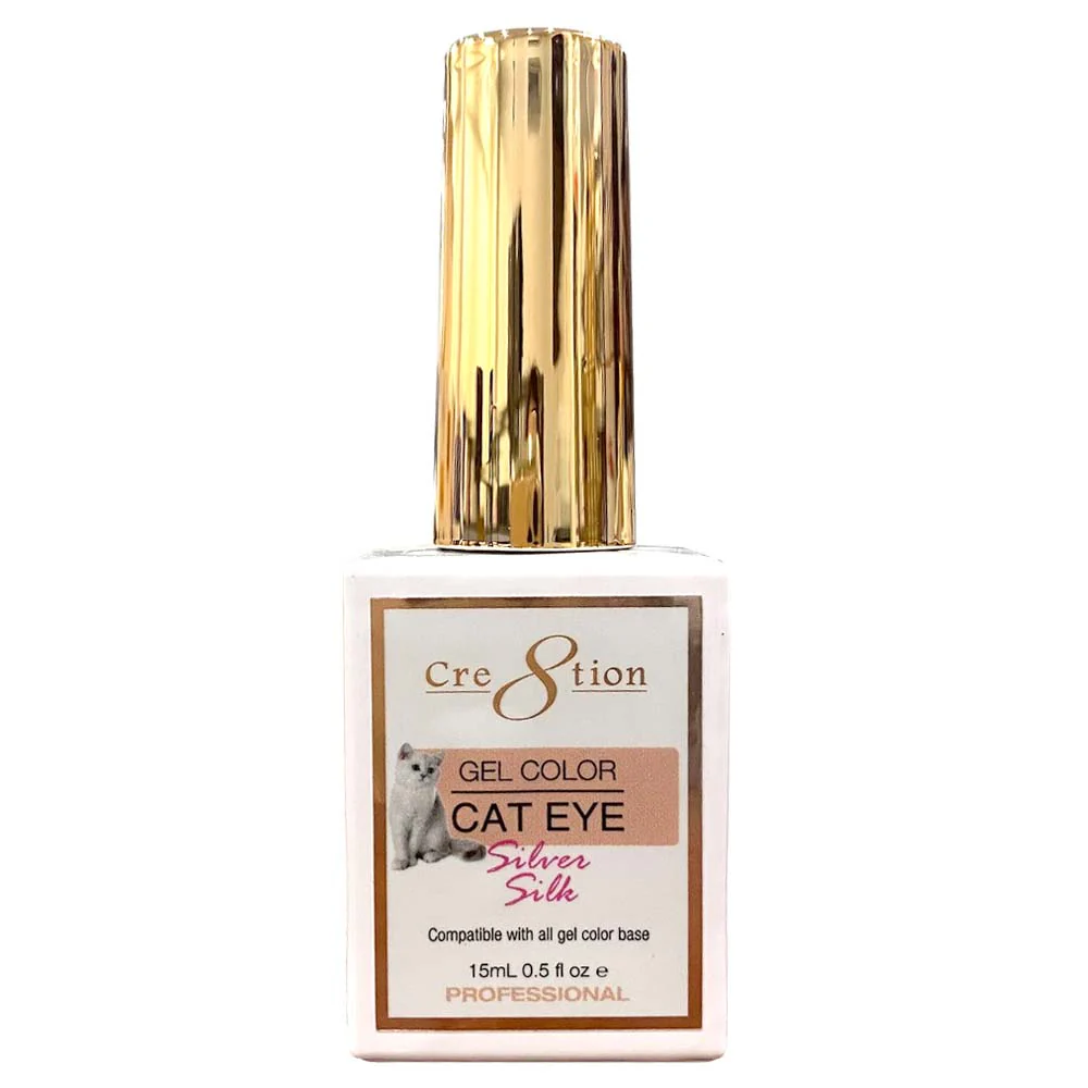 Cre8tion Silver Silk Cat Eye Gel 0.5oz