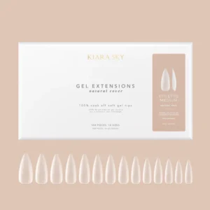 Kiara Sky Gel Extensions Natural Cover Soft Gel Tips (504pcs) - STILETTO -