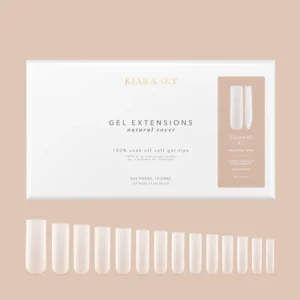Kiara Sky Gel Extensions Sculpted Cover Soft Gel Tips (504pcs) - SQUARE -
