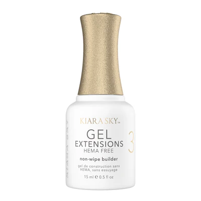 Kiara Sky Gel Extensions Non-Wipe Builder – Step #3 | HEMA-Free 4‑in‑1 Builder Gel (0.5oz)